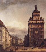 Bernardo Bellotto Square with the Kreuz Kirche in Dresden France oil painting reproduction